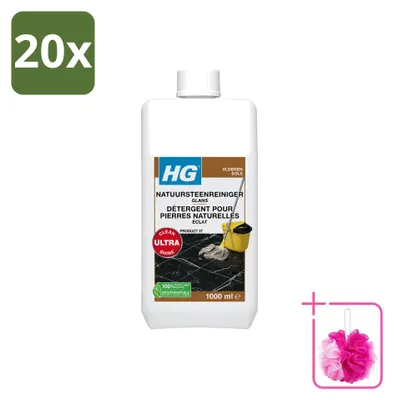 Produktbild von 20 x HG Natursteinreiniger Glanz - 1 L - Sparpackung - 20 Stücke