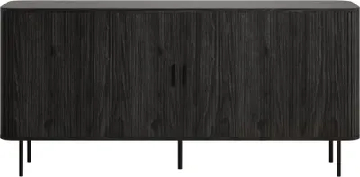 Produktbild von Ronin WO:Ko.+Fr.Esche Schwarz Nachbildung,Sideboard mit Jalousieschiebetüren