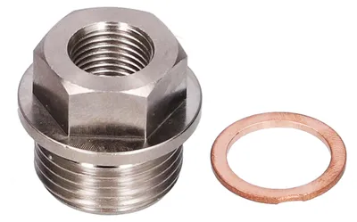 Produktbild von Sensoradapter M18x1,5 auf 1/8NPT Gewinde Abgaswassertemperaturanschluss mit Dichtung