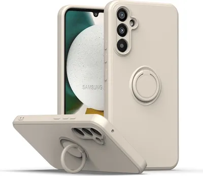 Produktbild von Galaxy A34 Handyhülle, Ring Halter Ständer Kratzfeste Weiche Silikon schutzhülle für Samsung Galaxy A34 Pink