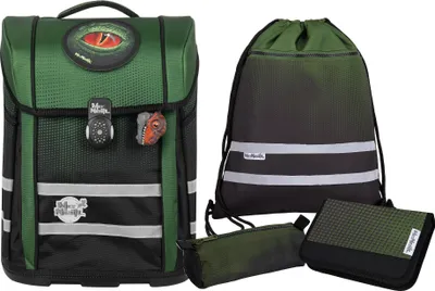 Image de McNeill sac d'école Ergo Perfecto Schoolbag Set 5 pièces Gradient Gras vert