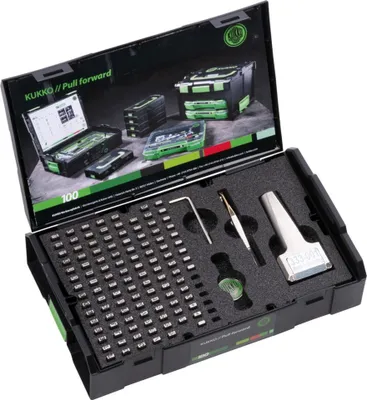 Produktbild von kukko Schlagzahlen-/Schlagbuchstabensatz 333 115-teilig mit Typenhalter - 333-030