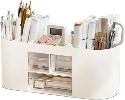 Obrázek produktu pro Kancelářský organizér s velkou kapacitou a 10 přihrádkami – ideální pro domácnost, kancelář i školu
