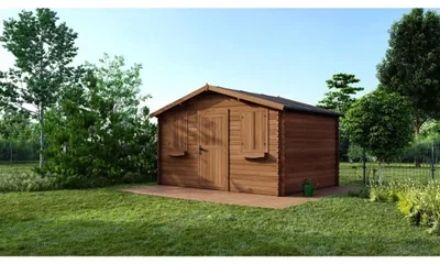 Produktbild von Gartenhaus, Gerätehaus 12m2 - 4x3m - 28mm - Imprägniert