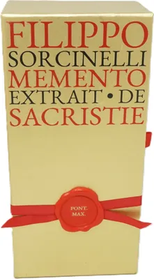 Zdjęcie produktu dla Filippo Sorcinelli Memento Extrait De Sacristie Pont. Max. 100ml