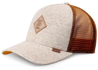 Produktbild von DJINNS Trucker Cap HFT ColourMelange khaki/caramel