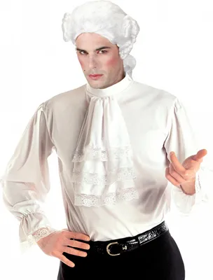 Produktbild von Weißes Rüschenhemd mit Jabot XL als Kostümzubehör