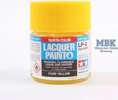 Obrázek produktu pro Tamiya Lacquer Colours LP-8 Yellow (Pure) lesklý 10ml