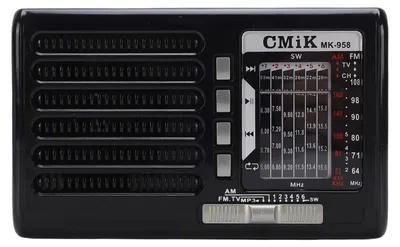 Produktbild von Tragbares Vintage-Radio (FM/MW/SW) mit Fernempfang – batteriebetrieben, ideal als Notfallradio für Camping und Angeln