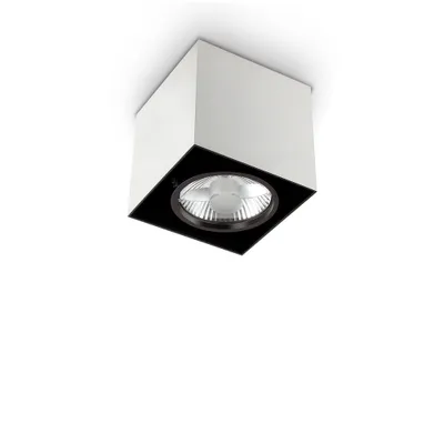 Zdjęcie produktu dla Nowoczesna lampa sufitowa Mood Square Aluminium White 1 Light Gu10 7W 3000K D15Cm