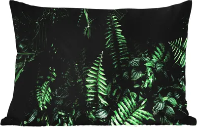 Produktbild von MuchoWow® Outdoor Kissen - Blätter - Dschungel - Natur - Tropisch - Pflanzen - 60x40 cm - Wetterfest - Lounge Kissen - Zierkissen - Kissen für Innenräume