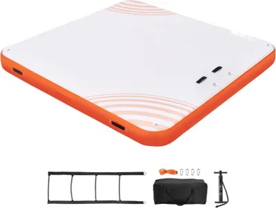 Zdjęcie produktu dla Nadmuchiwana trampolina pływająca 3.04x3.04m - Platforma pływająca do sportów wodnych - Wakacje nad wodą - Akcesoria do łodzi i basenów