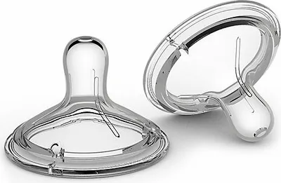 Image de Nanobébé Tétine de biberon en silicone Nanobébé - débit rapide - 2 pièces, à partir de 6m+
