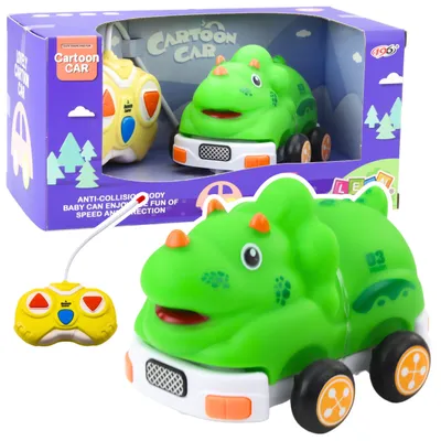 Obrázok produktu pre Rc auto na diaľkové ovládanie pre batoľatá dinosaurus zelené