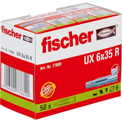 Produktbild von Universaldübel UX 6x35 R (hellgrau, 50 Stück)