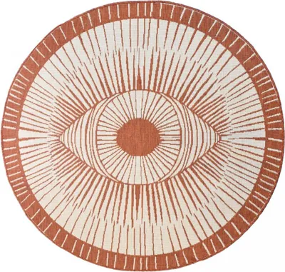 Image de Tapis rond d'extérieur, réversible EX1 B