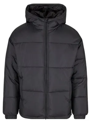 Produktbild von Urban Classics Übergangsjacke Herren Basic Puffer Jacket With Hood schwarz M