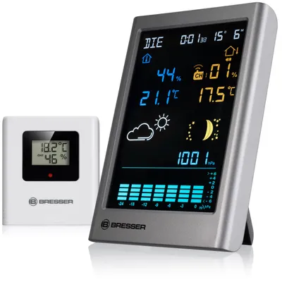 Produktbild von Bresser MeteoTemp TBV Wetterstation Funk mit Außensensor, Luftdruck