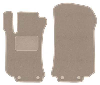 Image de Tapis avant en moquette pour Mercedes R V251 / R251 2005-2013 (monospace) – 2 pièces, beiges, sur mesure – Wielganizator LUX