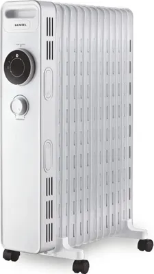 Produktbild von LUXELL Infrarot Stand Heizstrahler mit Thermostat Infarotheizung für Innen & Außenbereich, 2 Heizstufen, Standgerät, Tragbar, Elegantes Design, 1200 Watt, Weiss