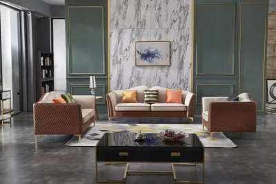 Produktbild von Sofagarnitur 3+2+1 Sitzer Klassischer Wohnlandschaft Sofas Couchen Polster Neu