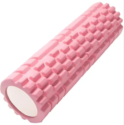 Produktbild von Pilates Rolle Inkl Yoga Säule - Rosa Faszienrolle Sport Schaumstoff Rolle Multifunktionale Schaumstoffrolle eignet Sich ideal für Muskelkräftigung, Fitness und Massage der Faszien.