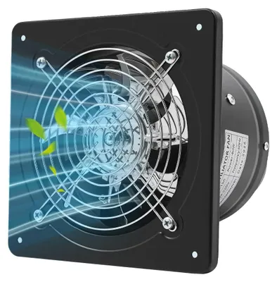 Zdjęcie produktu dla Wentylator wyciągowy, moc 40W, napięcie 220V, prędkość obrotowa wentylatora 2600 obr./min, montaż ścienny, średnica kanału powietrznego 15 cm