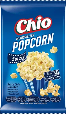 Produktbild von Chio Mikrowellen Popcorn Salzig glutenfrei vegetarisch vegan 100g