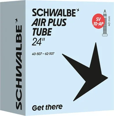 Produktbild von Schwalbe SV10AP Air Plus Fahrradschlauch 24 Zoll - Luftstabiler Ersatzschlauc...
