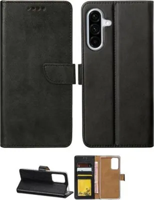 Produktbild von Rixus Flip-Hülle Wallet für Samsung Galaxy A36 (A366B) mit Standfunktion, schwarz