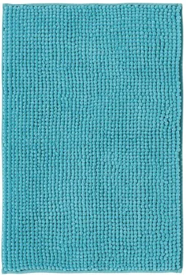 Produktbild von Unyqoos® Badematte aus Chenille‑Mikrofaser – ultraweich, saugfähig & rutschfest, waschbar bei 30 °C, für Dusche & Badezimmer, petrol-türkis, 50 x 80 cm