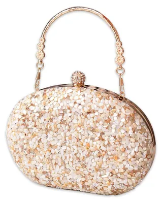 Productafbeelding van CORIOS Glanzende pailletten clutch, damesavondtas, trouwertas, bruidstas