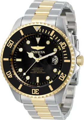 Zdjęcie produktu dla Invicta Pro Diver 34041 Zegarek Męski - Mechanizm Automatyczny - Stal Nierdzewna z Czarną Tarcza - 47 mm