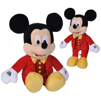 Produktbild von SIMBA DISNEY Mickey Mouse Maskottchen im rot schimmernden Smoking 25 cm