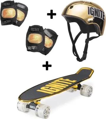 Immagine prodotto di Set skateboard MONDO con casco e protezioni