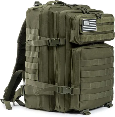 Produktbild von QT & QY 45L Militärtaktische Rucksack Deutsche Armee Rucksäcke Männer Molle Angriff Daypack 3 Tage Bug Out Go Bag Trekking Wandern