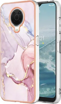 Produktbild von König Design Hülle kompatibel mit Nokia G10 / G20 Kunststoff Soft Handyhülle - Handy Case Rose Gold