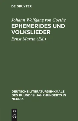 Produktbild von Ephemerides und Volkslieder