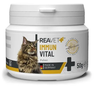 Immun Vital Pulver für Katzen, 50 g – mit Colostrum & Vitaminen