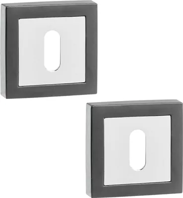 Productafbeelding van Kuchinox, vierkant sleutelschild, zilverkleurig