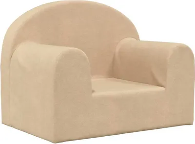 Immagine prodotto di vidaXL Divano per bambini crema Morbido peluche