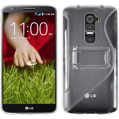 Produktbild von PhoneNatic Case kompatibel mit LG G2 - clear Silikon Hülle  + 2 Schutzfolien