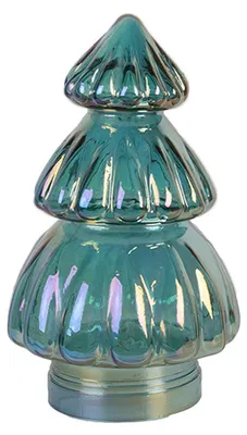 Obrázek produktu pro Clayre & Eef vánoční dekorace figurka vánoční stromeček Ø 12x33 cm modré sklo