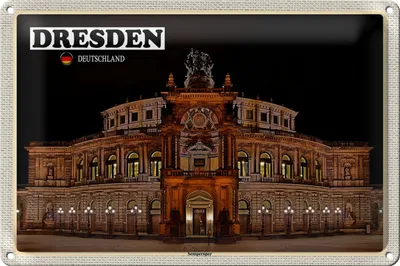 Produktbild von Blechschild Städte Dresden Sächsische Schweiz 30x20cm