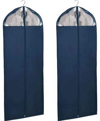 Produktbild von WENKO 2er Set Kleider Sack Hülle 150x60 Säcke Anzug Schrank Schutz Staub Schmutz