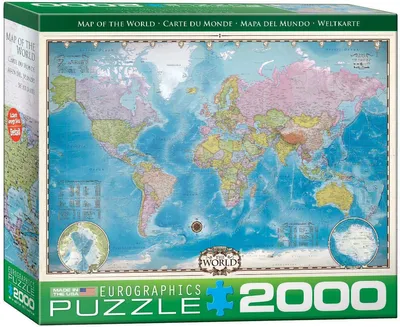 Immagine prodotto di puzzle da 2000 pezzi Mappa del mondo