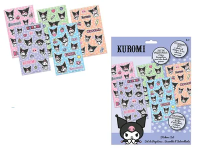Obrázok produktu pre Sada samolepiek Hello Kitty a Kuromi - LICENCOVANÉ PRODUKTY PRE DETI - (Tovar / Rôzne produkty)