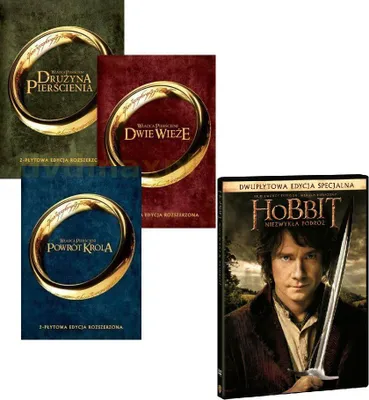 Produktbild von Lord of The Rings Trilogy, The / Hobbit: The Unexpected Journey (nur Originalversion) [8xDVD]