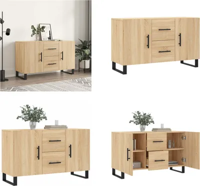 Produktbild von vidaXL Sideboard Sonoma Eiche 100x36x60 cm Holzwerkstoff - Sideboard - Sideboards - Schrank - Lagerschrank