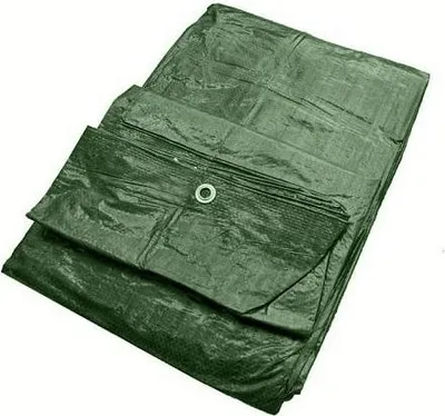 Zdjęcie produktu dla Plandeka Płachta 4x5m Zielona 90g/m2 Gruba Mocna